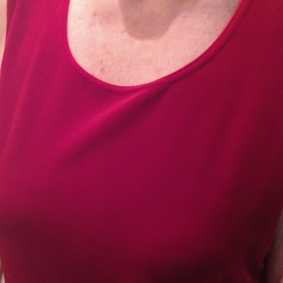 Coldwater Creek red velvet dress L - Picture 5 of 7